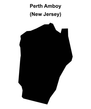 Perth Amboy (New Jersey) boş ana hat haritası