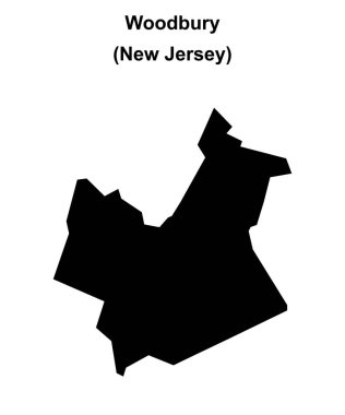 Woodbury (New Jersey) boş ana hat haritası