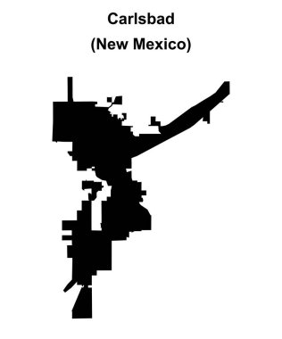 Carlsbad (New Mexico) boş ana hat haritası