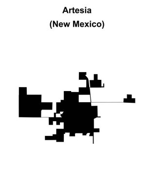 Artesia (New Mexico) boş ana hat haritası