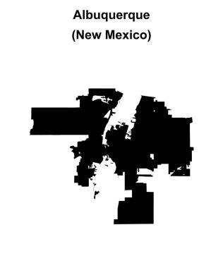 Albuquerque (New Mexico) boş ana hat haritası