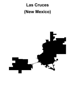 Las Cruces (New Mexico) boş ana hat haritası