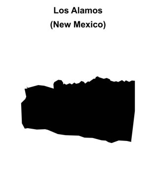 Los Alamos (New Mexico) boş ana hat haritası