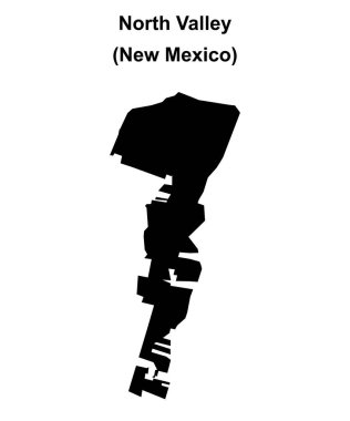 Kuzey Vadisi (New Mexico) boş ana hat haritası