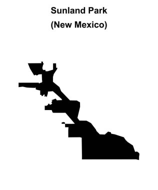 Sunland Park (New Mexico) boş ana hat haritası