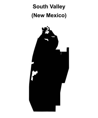 Güney Vadisi (New Mexico) boş ana hat haritası