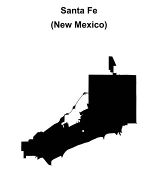 Santa Fe (New Mexico) boş ana hat haritası