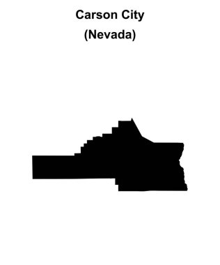 Carson City (Nevada) boş ana hat haritası