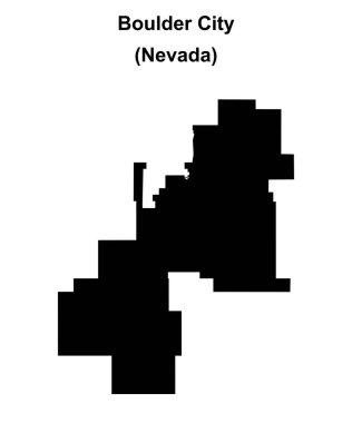 Boulder City (Nevada) boş ana hat haritası