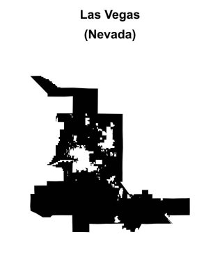 Las Vegas (Nevada) boş ana hat haritası