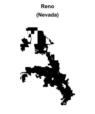 Reno (Nevada) boş ana hat haritası