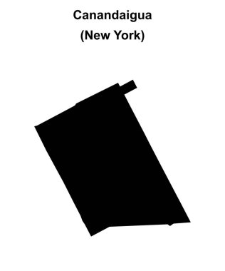 Canandaigua (New York) boş ana hat haritası