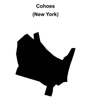 Kohoes (New York) boş ana hat haritası