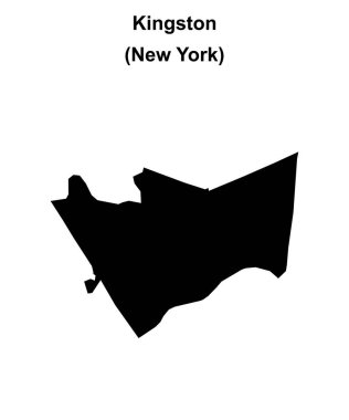 Kingston (New York) boş ana hat haritası