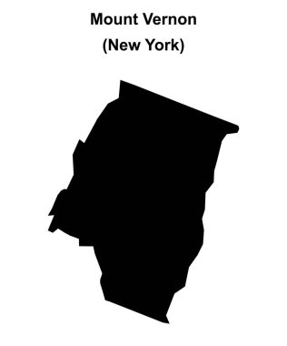 Vernon Dağı (New York) boş ana hat haritası