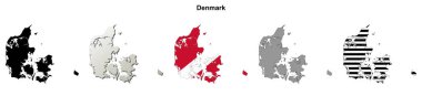 Danimarka anahat harita seti
