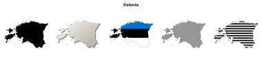 Estonya anahat harita seti
