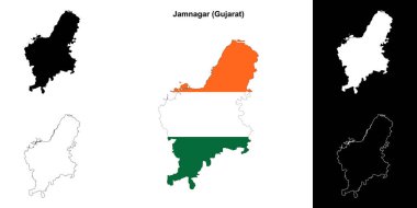 Jamnagar ilçesi (Gujarat) ana hat haritası ayarlandı