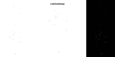 Lakshadweep boş ana hat haritası seti