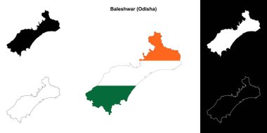 Baleshwar ilçesi (Odisha) boş ana hat haritası ayarlandı