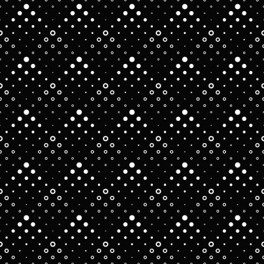 Dikişsiz siyah ve beyaz geometrik daire desen arka plan