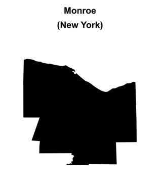 Monroe County (New York) boş ana hat haritası