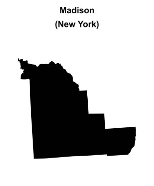 Madison County (New York) boş ana hat haritası