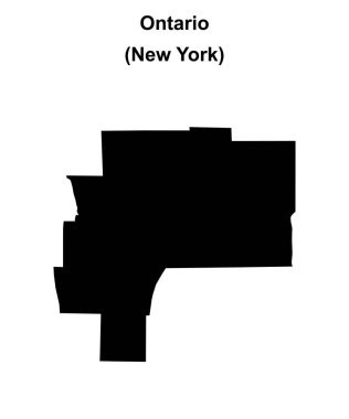 Ontario İlçesi (New York) boş ana hat haritası