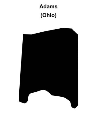 Adams County (Ohio) boş ana hat haritası