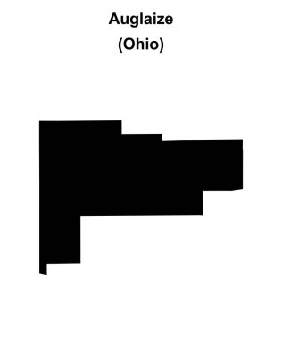 Auglaize İlçesi (Ohio) boş ana hat haritası
