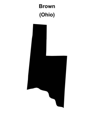 Brown County (Ohio) boş ana hat haritası