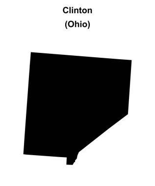 Clinton County (Ohio) boş ana hat haritası