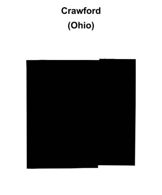 Crawford County (Ohio) boş ana hat haritası