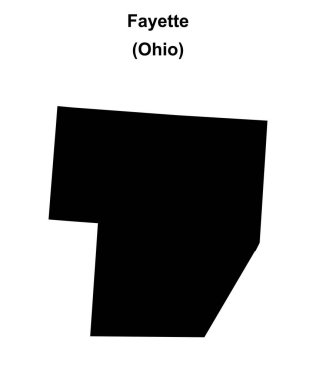 Fayette İlçesi (Ohio) boş ana hat haritası