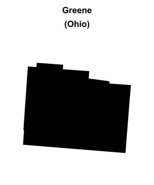 Greene County (Ohio) boş ana hat haritası