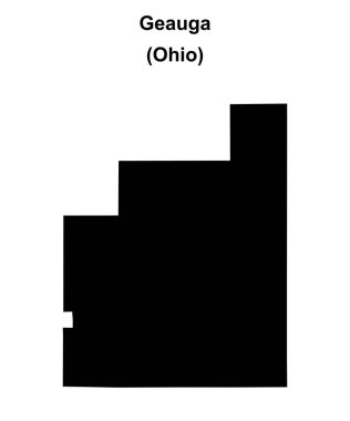 Geauga İlçesi (Ohio) boş ana hat haritası