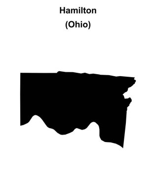Hamilton County (Ohio) boş ana hat haritası