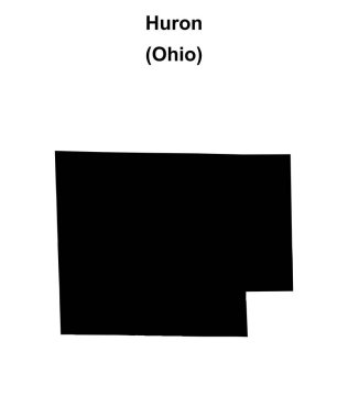 Huron County (Ohio) boş ana hat haritası