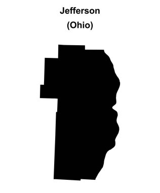 Jefferson County (Ohio) boş ana hat haritası