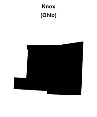 Knox County (Ohio) boş ana hat haritası