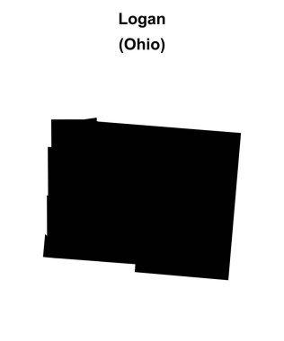 Logan County (Ohio) boş ana hat haritası