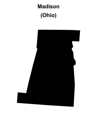 Madison County (Ohio) boş ana hat haritası