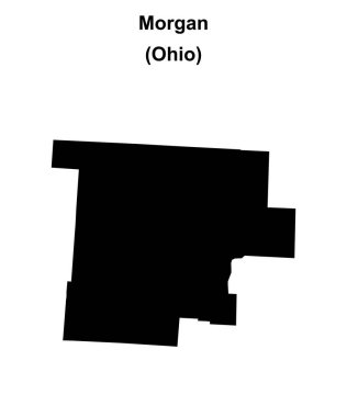Morgan County (Ohio) boş ana hat haritası
