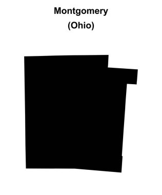 Montgomery County (Ohio) boş ana hat haritası