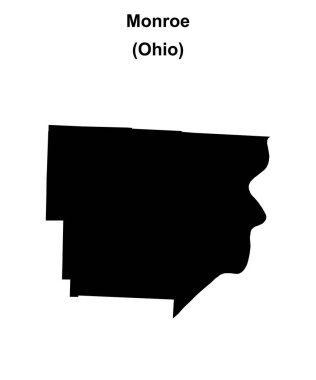 Monroe County (Ohio) boş ana hat haritası