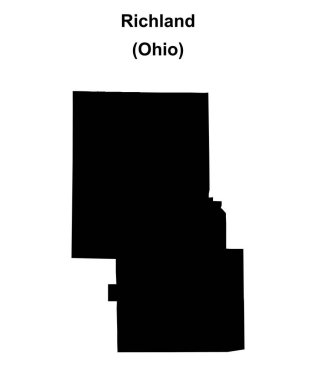 Richland County (Ohio) boş ana hat haritası