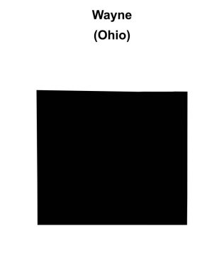 Wayne County (Ohio) boş ana hat haritası