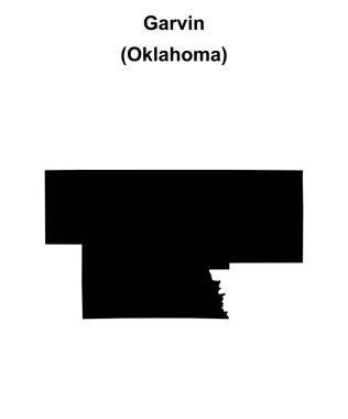 Garvin County (Oklahoma) boş ana hat haritası