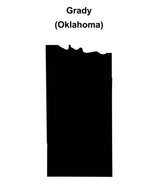 Grady County (Oklahoma) boş ana hat haritası