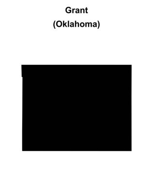 Grant County (Oklahoma) boş ana hat haritası